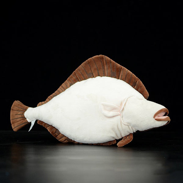 Flatfish Stuffed Toy Flounder Fish Plush lumbar pillow(40cm/16in)
