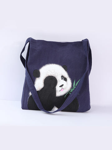 cute panda tote bag