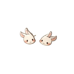 boucles d'oreilles lapins et hamsters