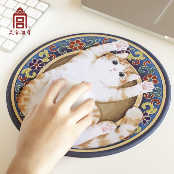 Forbidden City Royal Cat Mouse Pad, Non-slip Base, Premium-Textured, Water Resistant, Easy to clean