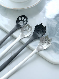 cat paw & dog paw teaspoons