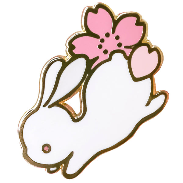 Sakura rabbit pin